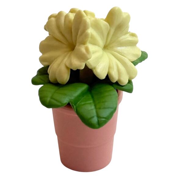 NEW American Girl Garden FLOWERS & PLANT POT Yellow Peach 2pc Doll Accessory Set - Picture 3 of 8